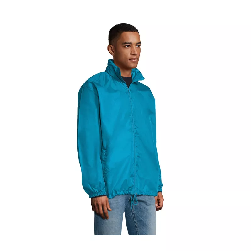 Wiatrówka unisex z kapturem 210 g/m² Sol's SHIFT - Aqua (S01618-AQ)