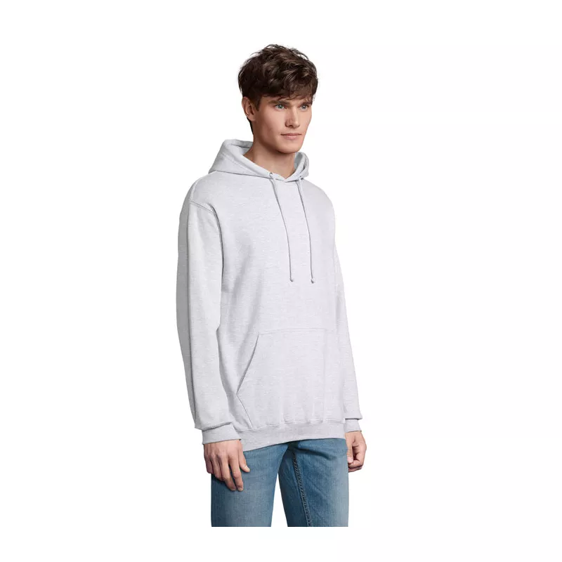 Bluza unisex z kapturem 280 g/m² Sol's CONDOR - Szary Melanż 2 (S03815-GY)