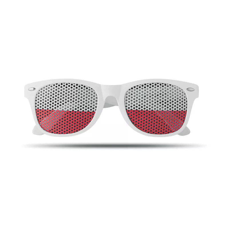 Okulary przeciwsłoneczne kibica FLAG FUN - Bialy (MO9275-06)