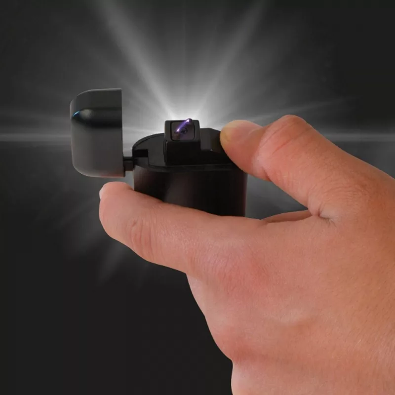 Zapalniczka z ładowaniem USB SIMONA - czarny (9097603)