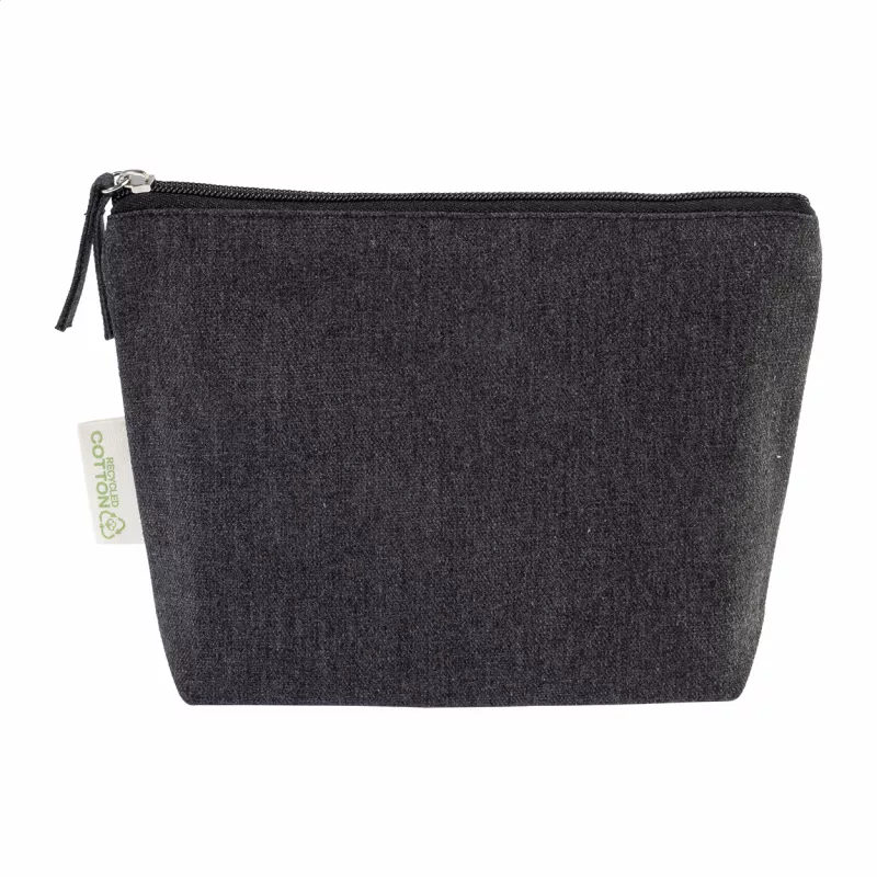 Cospex kosmetyczka z bawełny z recyklingu - czarny (AP800691-10)