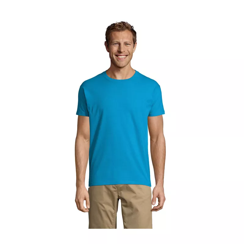 Koszulka męska bawełniana 190 g/m² Sol's IMPERIAL - Aqua (S11500-AQ)