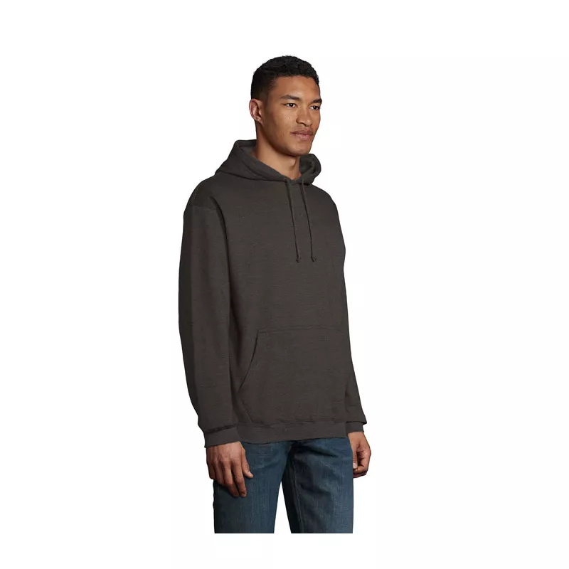 Bluza unisex z kapturem 280 g/m² Sol's CONDOR - Charcoal Melange (S03815-CE)
