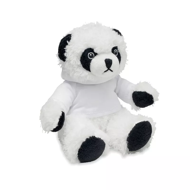 Maskotka panda w bluzie z kapturem PENNY - Bialy (MO6736-06)