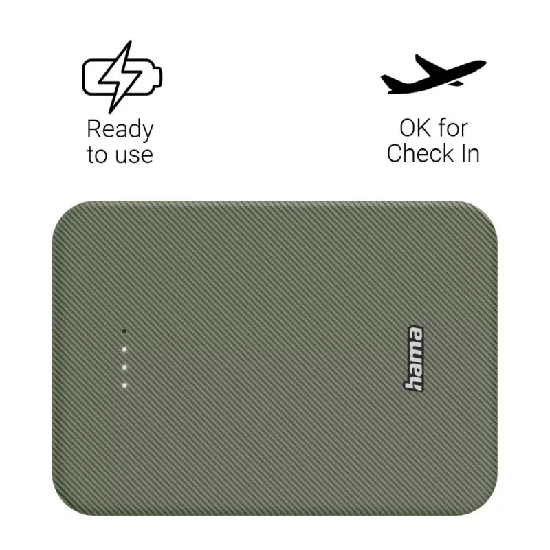 Power bank 10000 mAh Hama Power Pack - zielony (VH023-06)