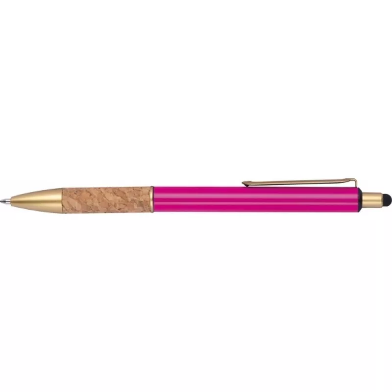 Długopis metalowy touch pen CAPRI - różowy (369011)