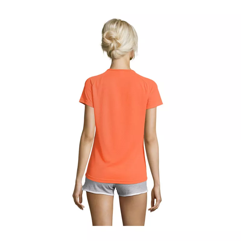 Koszulka sportowa damska 140 g/m² Sol's SPORTY WOMEN - Neonowy Pomarańczowy (S01159-NO)