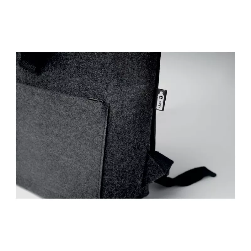 Plecak z filcu RPET z przegrodą na laptop INDICO PACK - Kamienny Szary (MO6456-15)