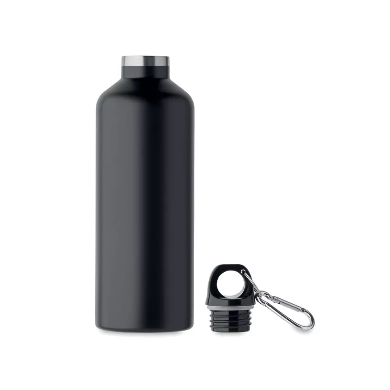 Butelka termiczna z karabińczykiem 500 ml CARABI - Czarny (MO2336-03)