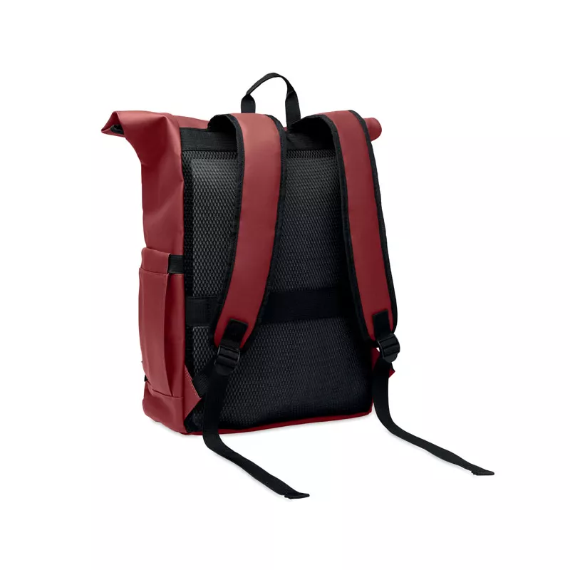 Plecak rolltop na laptop RPET 600D BANGKOK ROLL - Burgund (MO2643-02)