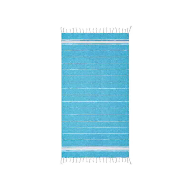 Ręcznik hammam bawełniany 90x170 cm 180 g/m² MALIBU - Turkusowy (MO9221-12)