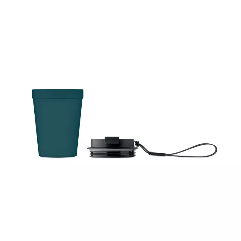 Kubek z PP z paskiem 300 ml ISFORDEN TUMBLER - Francuski Granat (MO2670-85)