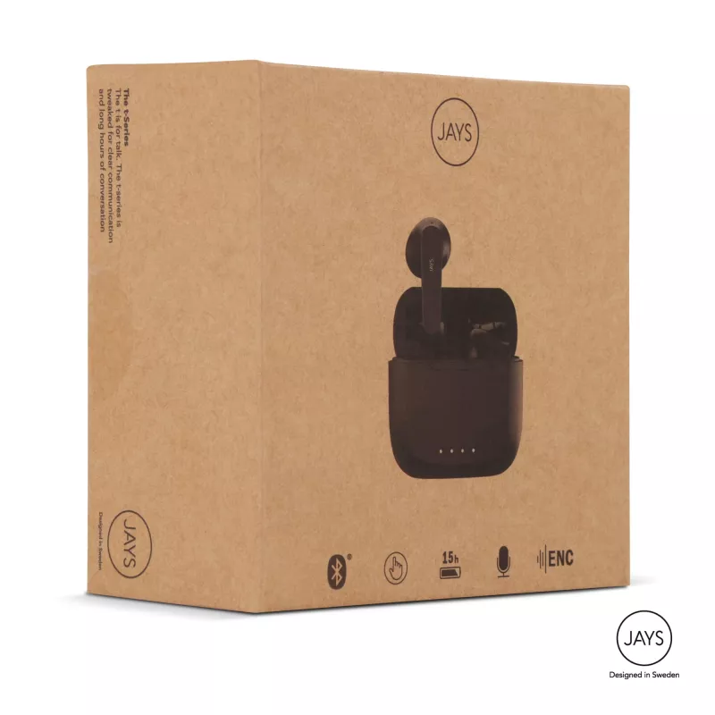 T00258 | Słuchawki Bluetooth Jays T-Five - czarny (LT45309-N0002)