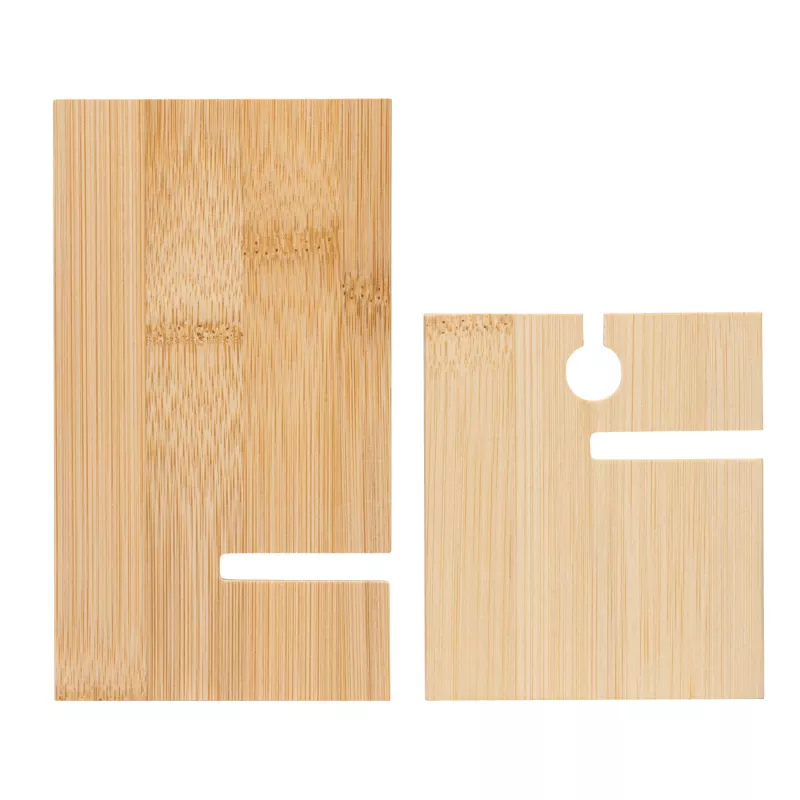 Stojak na smartfon BAMBOO CHAIR - brązowy (56-1107369)