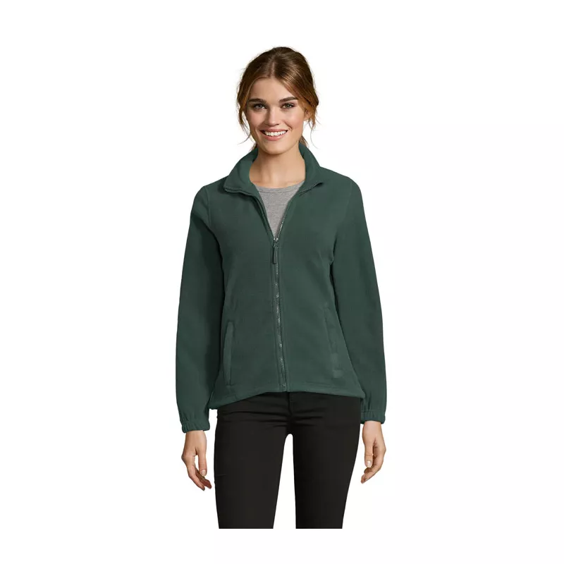 Polar damski rozpinany 300 g/m² Sol's NORTH WOMEN - Zielony (S54500-FI)