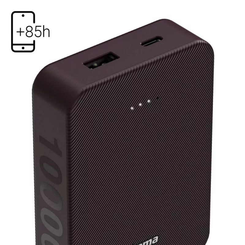 Power bank 10000 mAh Hama Power Pack - burgund (VH023-12)