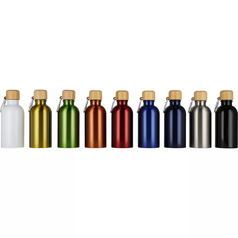 Butelka metalowa 400 ml MARILYN - czarny (8497203)
