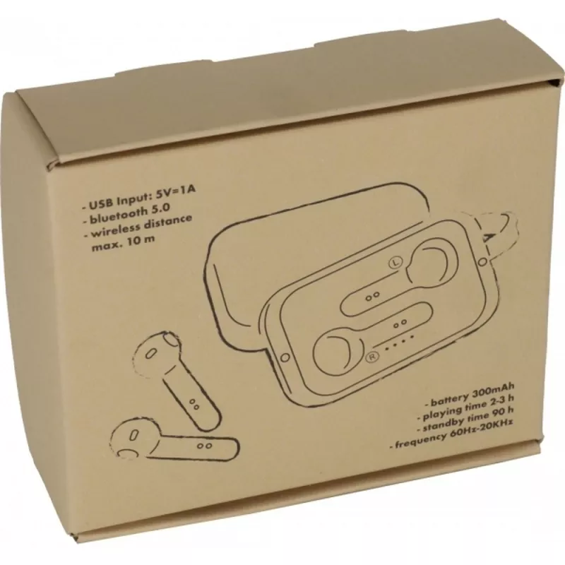 Słuchawki douszne Bluetooth BARCELONA - beżowy (257913)