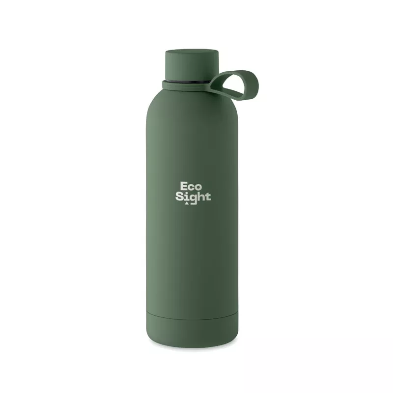Butelka termiczna ze stali z recyklingu 500 ml EMERALD - Ciemnozielony (MO2315-60)
