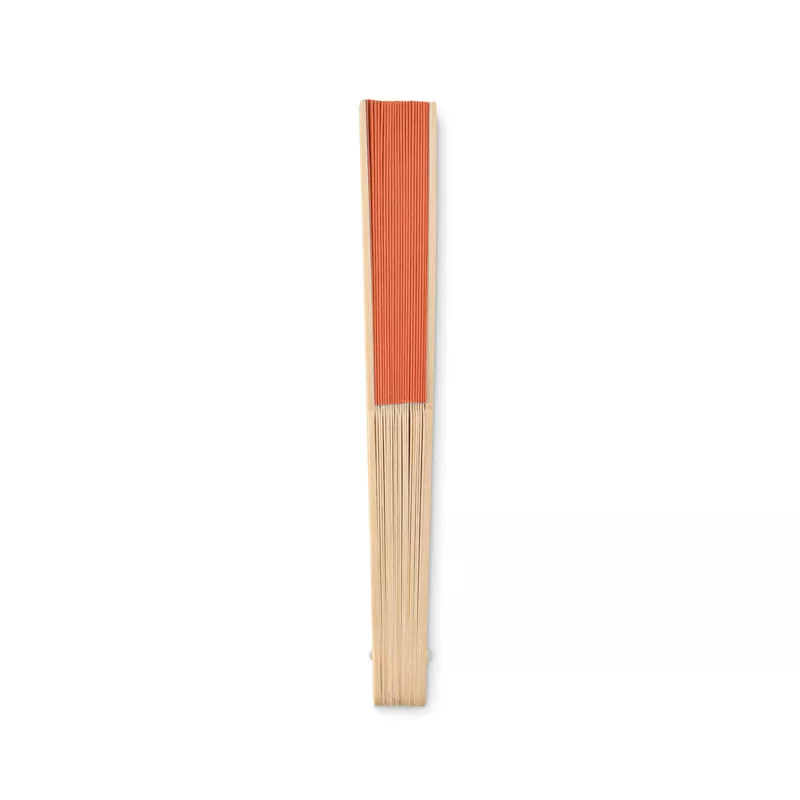 Wachlarz bambusowy z papierem FANNY PAPER - Pomaranczowy (MO6828-10)