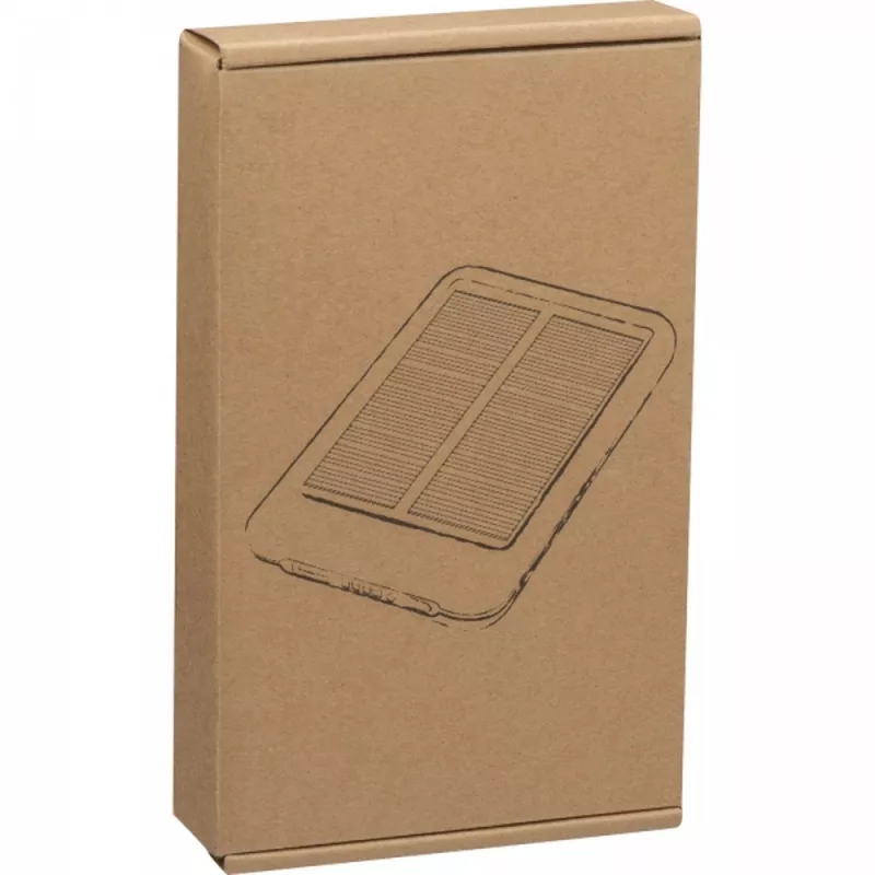 Power bank 4000 mAh solarny LEONARD - czarny (2355903)