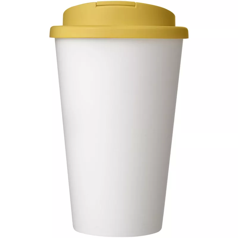 Americano® 350 ml tumbler with spill-proof lid - Biały-Żółty (21069513)