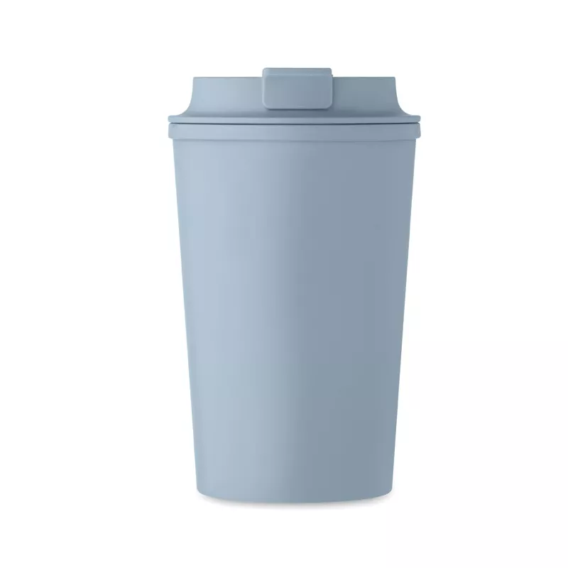 Kubek dwuścienny z PLA 350 ml BEIBAKU - Petrol (MO2310-20)