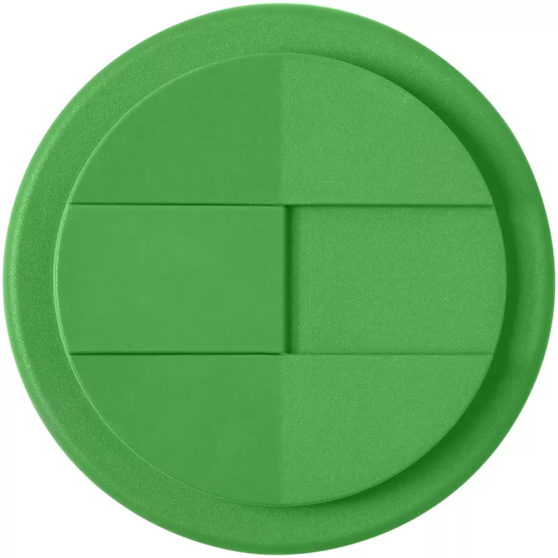 Kubek Americano® Eco z recyklingu o pojemności 350 ml z pokrywą odporną na zalanie - Biały-Zielony (21042566)