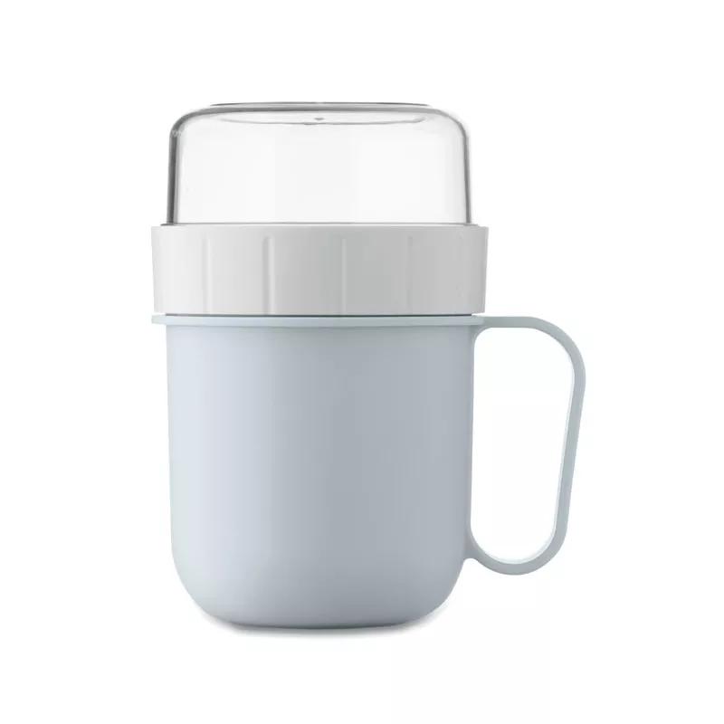 Kubek śniadaniowy z pojemnikiem 450 ml CUP ON GO - Baby Blue (MO2679-66)