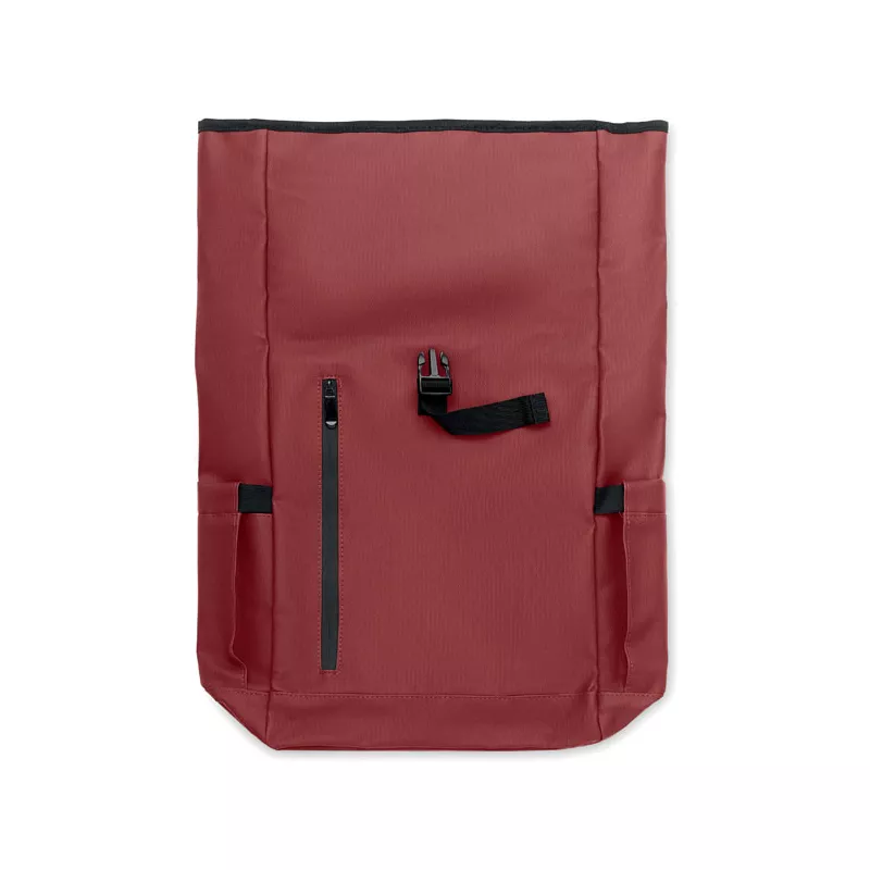 Plecak rolltop na laptop RPET 600D BANGKOK ROLL - Burgund (MO2643-02)