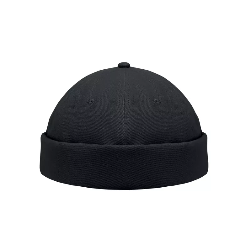 Czapka docker ze szczotkowanej bawełny 260 g/m² DOCK - Czarny (MO2923-03)