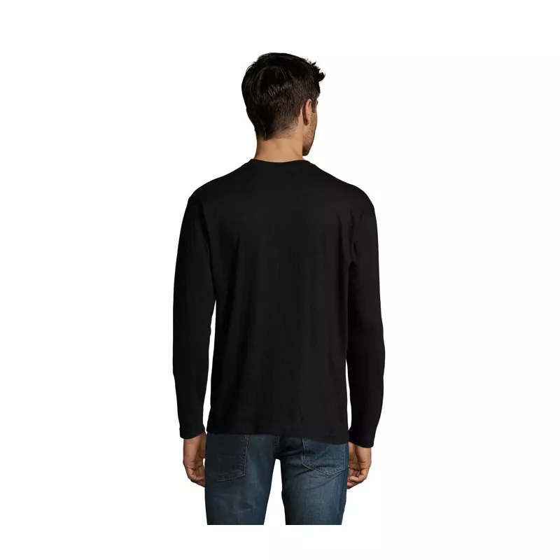 Koszulka męska z długim rękawem 150 g/m² Sol's MONARCH - Deep Black (S11420-DB)