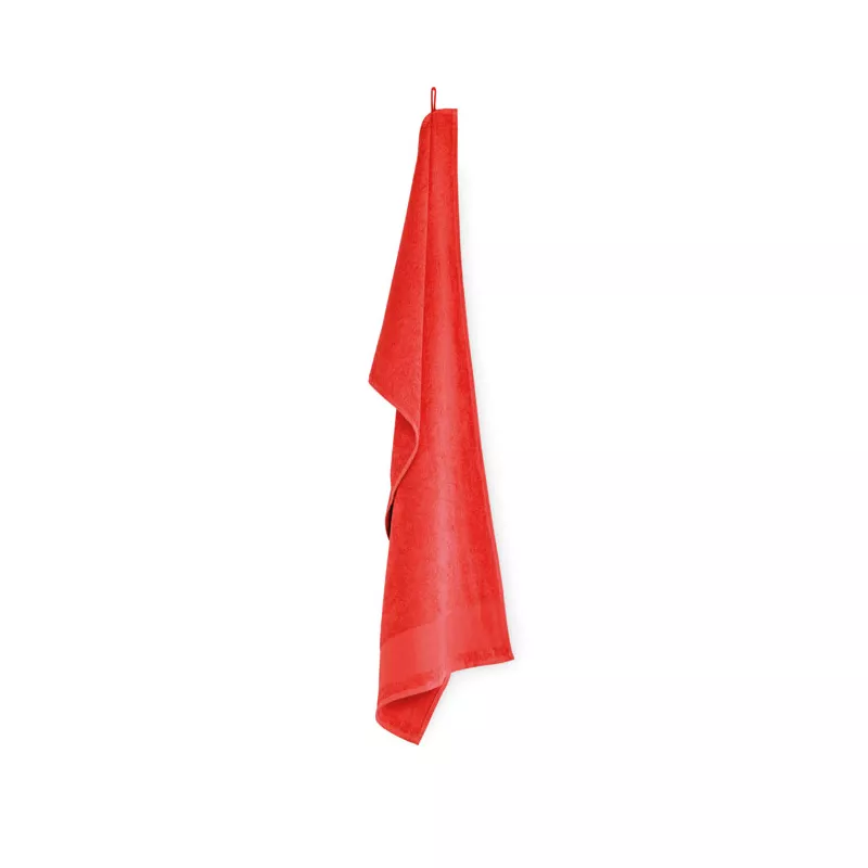 Ręcznik do rąk bawełniany 380 g/m² 50x100 cm ISLAND 50 - Czerwony (MO2765-05)