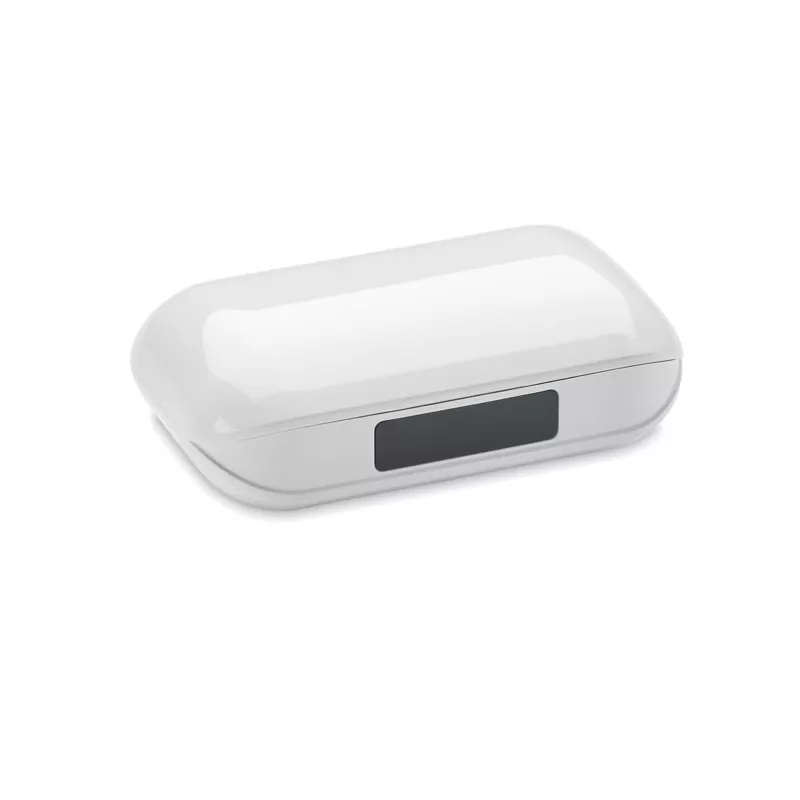 Słuchawki douszne TWS Bluetooth 5.3 z LCD QUAVER - Bialy (MO6946-06)