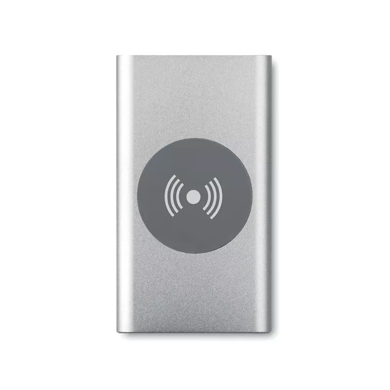 Powerbank bezprzewodowy 4000 mAh POWER&WIRELESS - Srebrny Mat (MO9498-16)