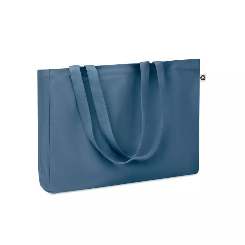 Torba z bawełny z recyklingu 280 g/m² RESPECT COLOURED - Niebieski (MO6380-04)