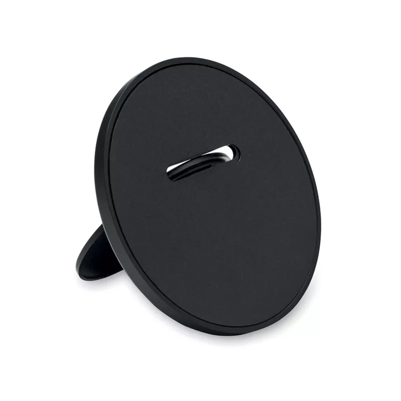 Uchwyt magnetyczny na telefon z ABS z recyklingu ABLE - Czarny (MO2556-03)