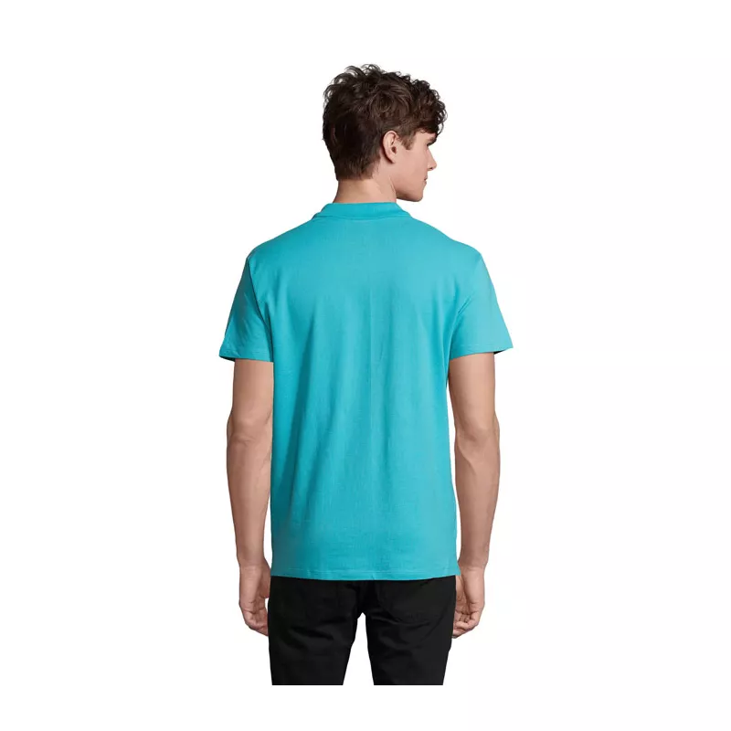 Koszulka polo męska piqué 210 g/m² Sol's SPRING II - Niebieski Atol (S11362-AL)