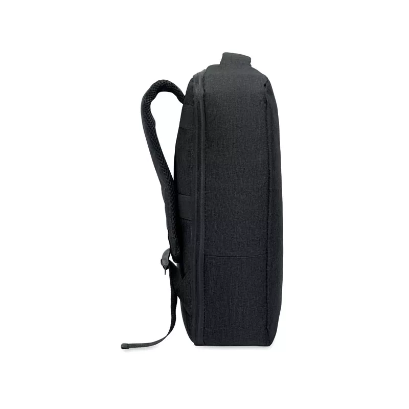 Plecak na laptop 15" z RPET LAUGAR - Czarny (MO2305-03)