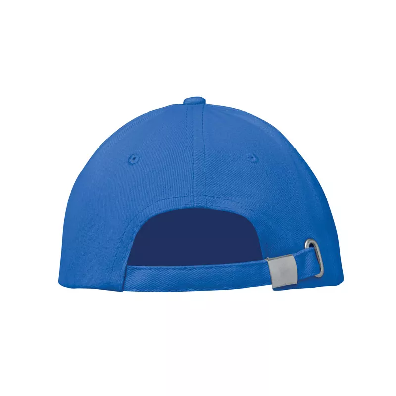 Czapka z daszkiem 6-panelowa 260 g/m² BUFFALO - Bialy/Niebieski (MO1464-36)