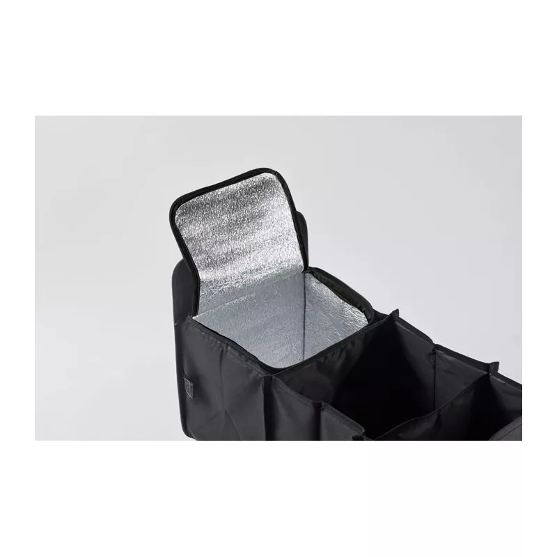 Organizer samochodowy składany z RPET ORGANIZER COOL - Czarny (MO2956-03)