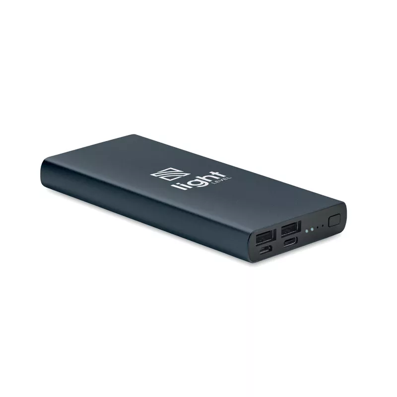 Powerbank 10 000 mAh aluminiowy POWERFLAT 10C - Francuski Granat (MO6770-85)
