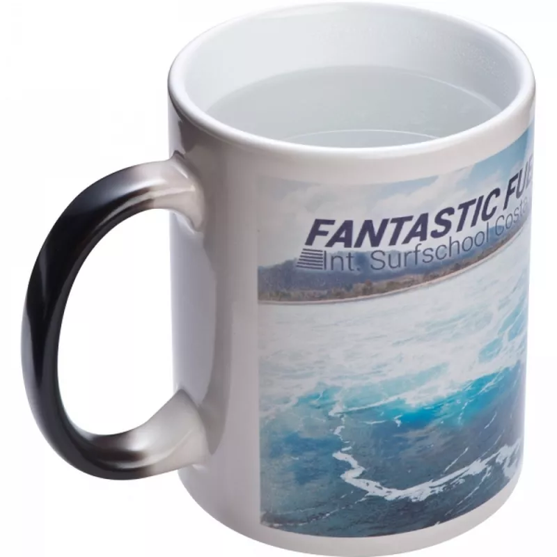 Kubek ceramiczny do sublimacji zmieniający kolor 300 ml JACOPO - czarny (8343803)