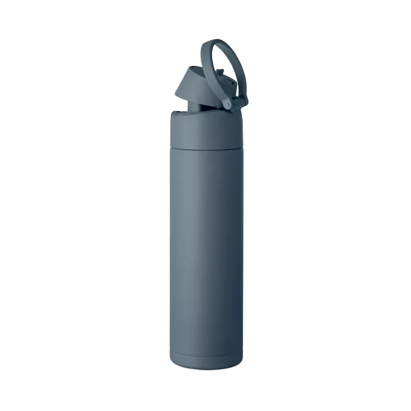 Butelka termiczna ze słomką 2 w 1 500 ml TOIEN TWO - Petrol (MO2988-20)