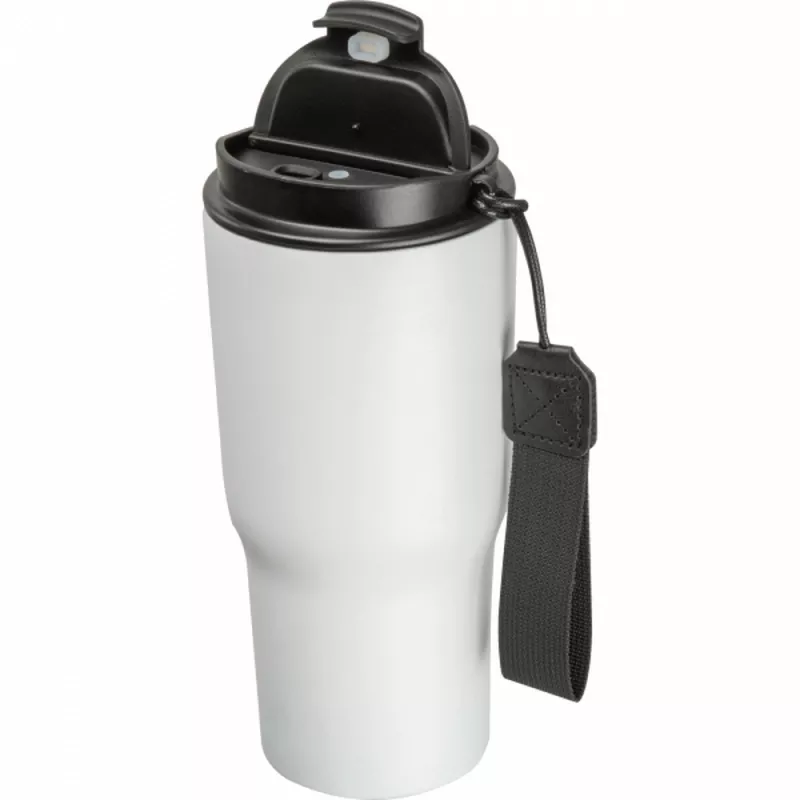 Kubek termiczny 550 ml z podwójnymi ściankami ze stali - biały (8523906)