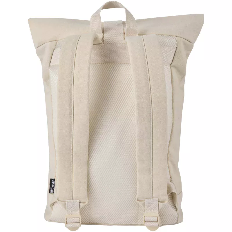 Recanvas plecak ze zwijaną górą o pojemności 16 l wykonany z materiałów z recyklingu z certyfikatem GRS - Sandstone (13012306)