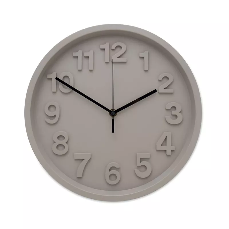 Zegar ścienny z cichym mechanizmem 30 cm MURO - Szary (MO2851-07)