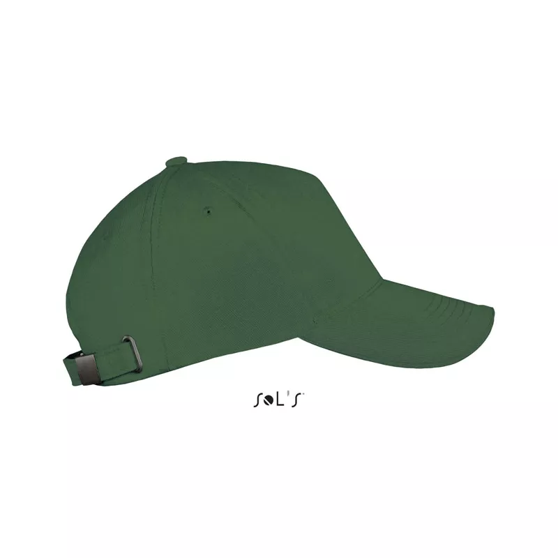 Czapka z daszkiem 5-panelowa 260 g/m² Sol's LONG BEACH - Ciemno-Zielony (S00594-BO)