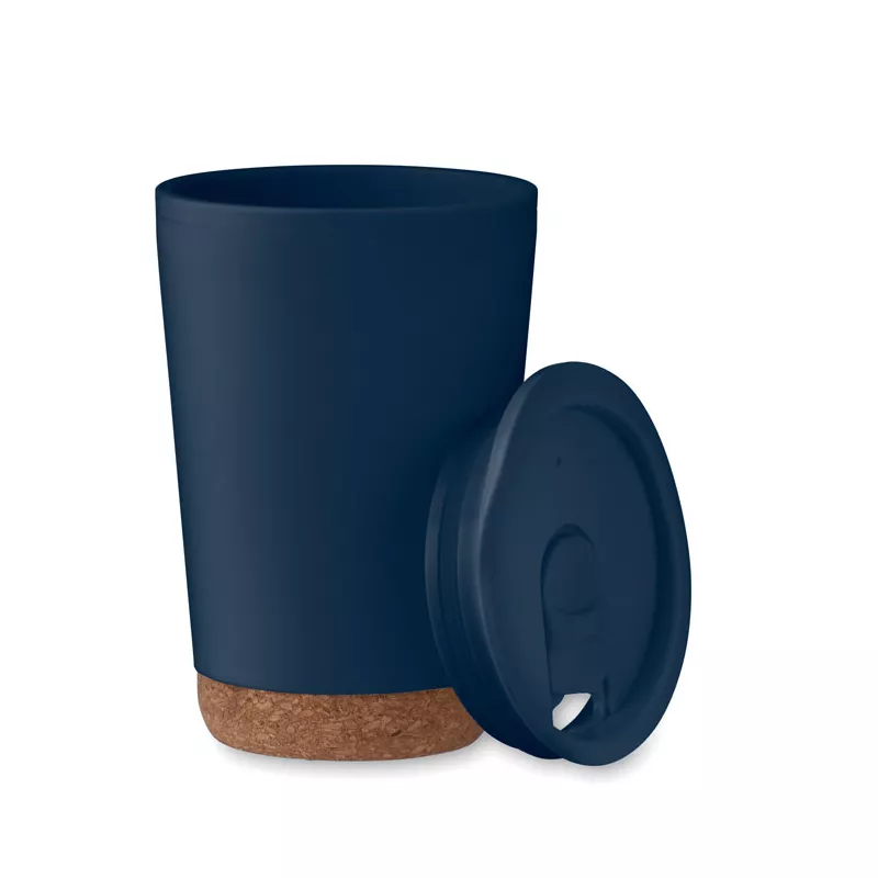 Kubek dwuścienny z korkową podstawą 300 ml CO - Francuski Granat (MO2446-85)