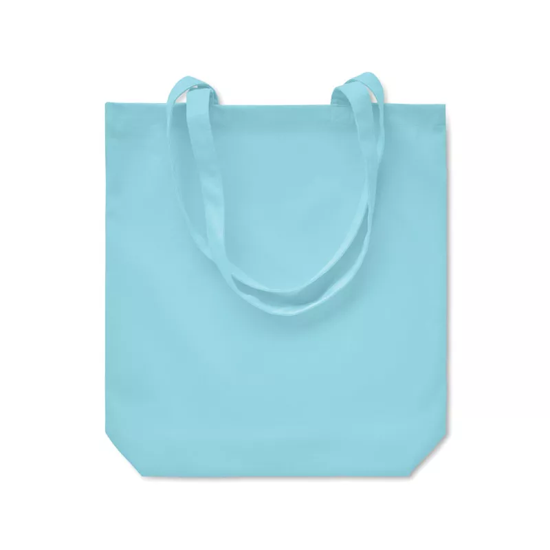 Torba bawełniana na zakupy 270 g/m² RASSA COLOURED - Baby Blue (MO6442-66)